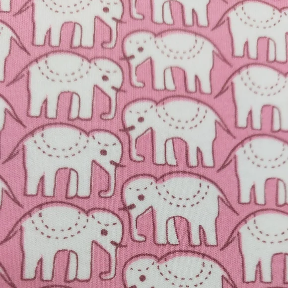 Roller Rabbit Pink Elephant Print Pajama PJ Pants, Size XS - Picture 6 of 6